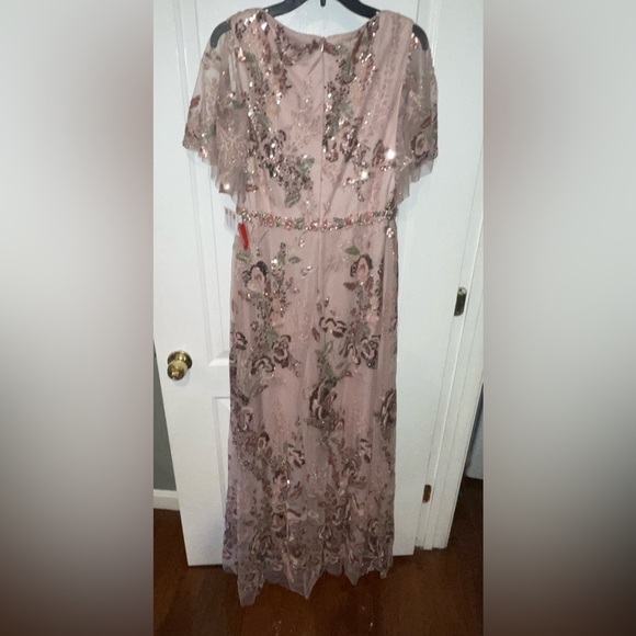 New! SOLD OUT Mac Duggal Sequin Floral Butterfly A-Line Gown 🌸 sz 10 - Picture 9 of 9